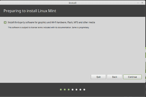 linux Mint install 2
