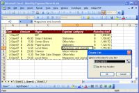Microsoft Excel - Creating a List