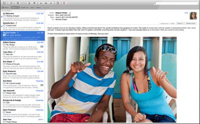 Mac OS Lion mail